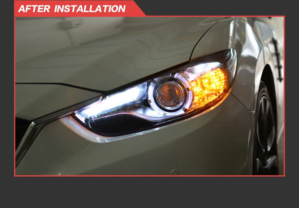 Mazda 6 Headlights 2013-2016 Mazda6 Atenza LED Headlight DRL