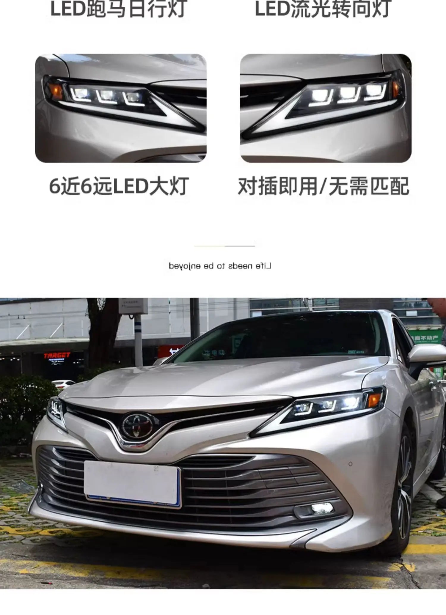 Pair of Car Styling Car Headlight Assembly for Toyota Camry