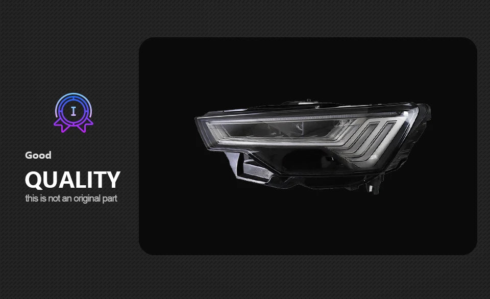 Car Head lamp light for Audi A6 Headlights 2019-2023 A6 C8