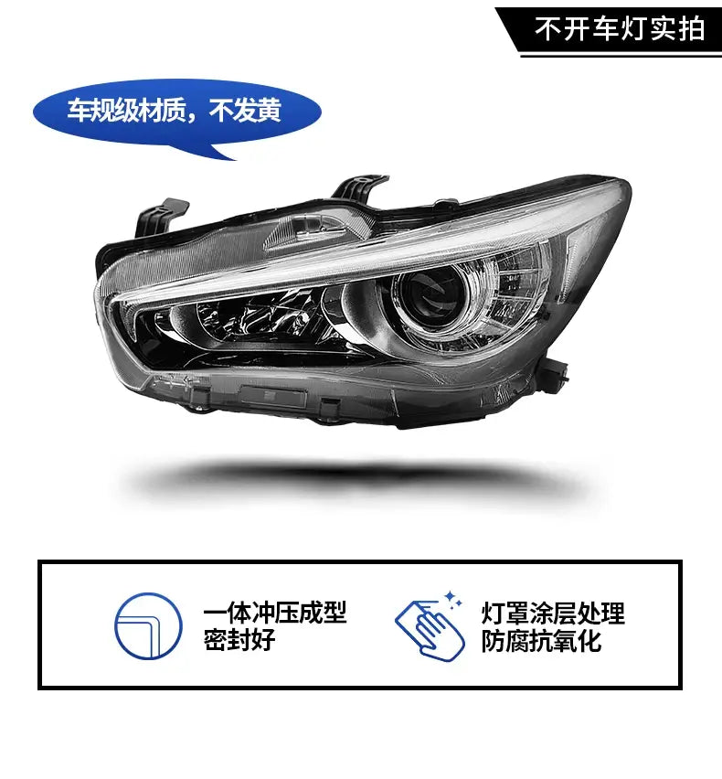 Car Lights for Infiniti Q50 LED Headlight Projector Lnes