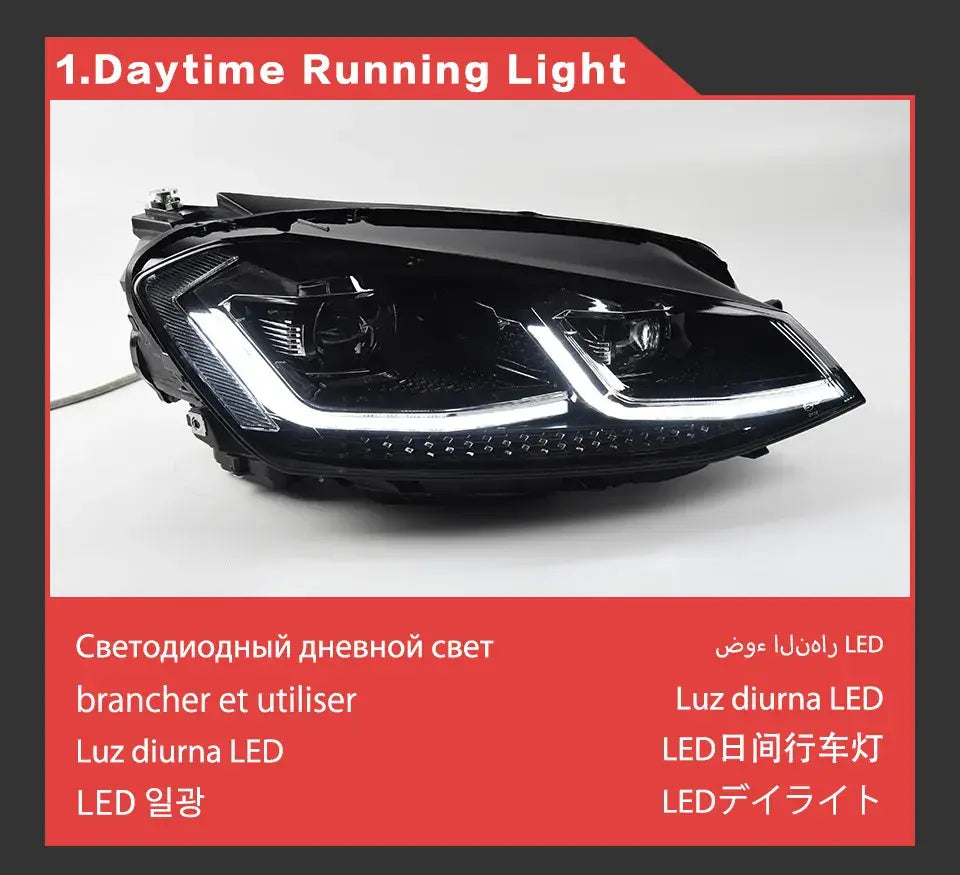 Car Lights for VW Golf 7 LED Headlight Projector 2013-2020