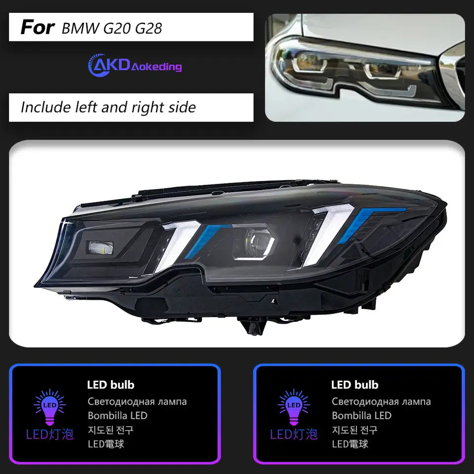 Car Lights for BMW G20 LED Headlight Projector 2019-2021 G28 G80 Head Lamp 320i 325i 330i L335i DRL Signal Auto Accessories