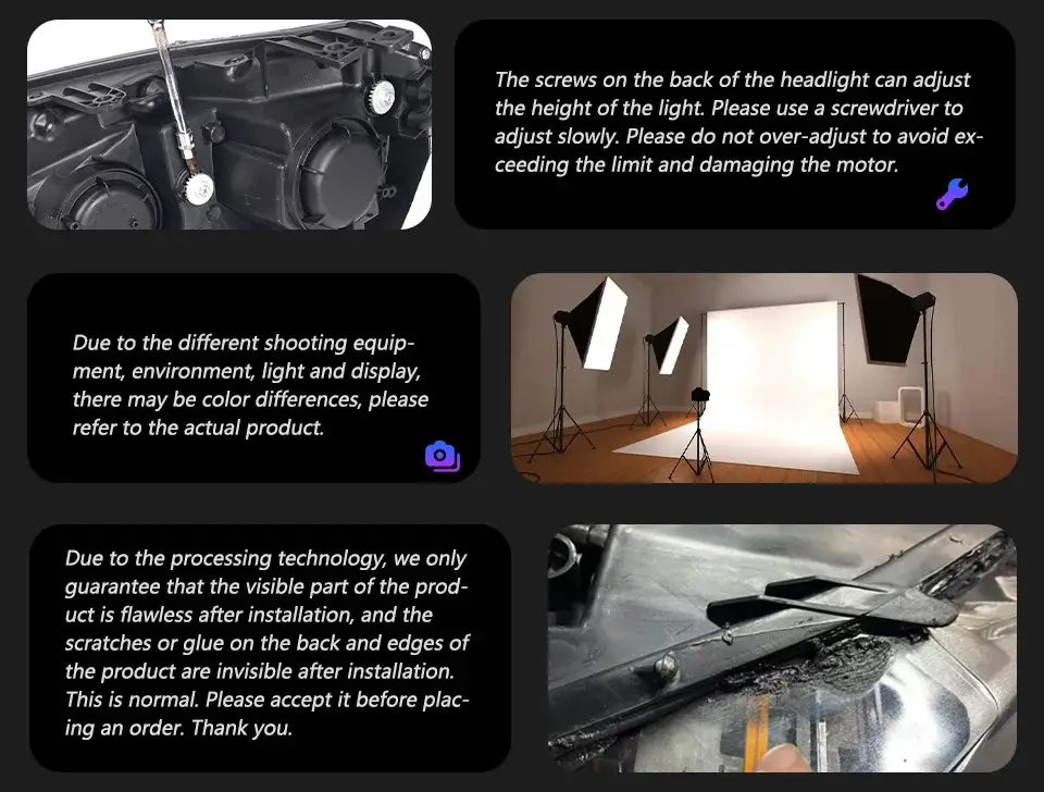 Car Lights for Benz Sprinter Headlight Projector Lens