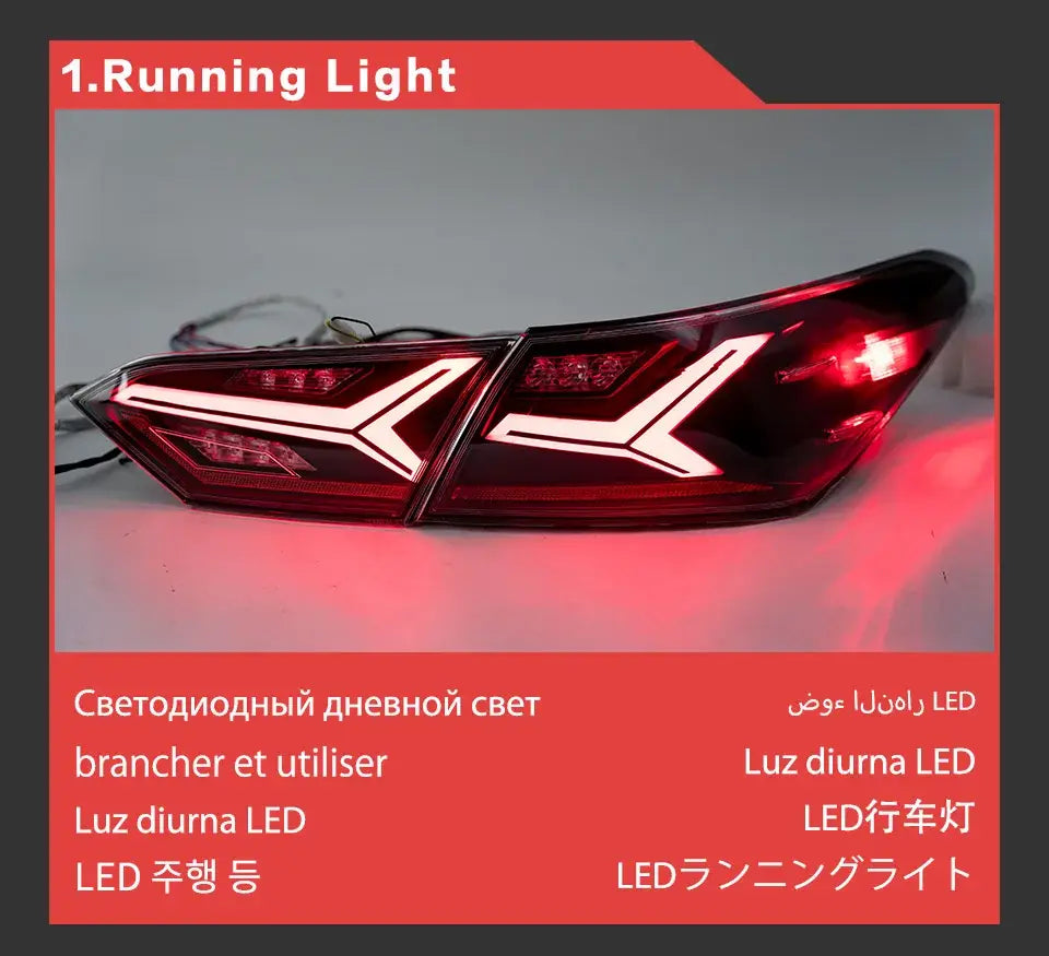 Car Lights for Toyota Camry LED Tail Light 2018-2022 Rear