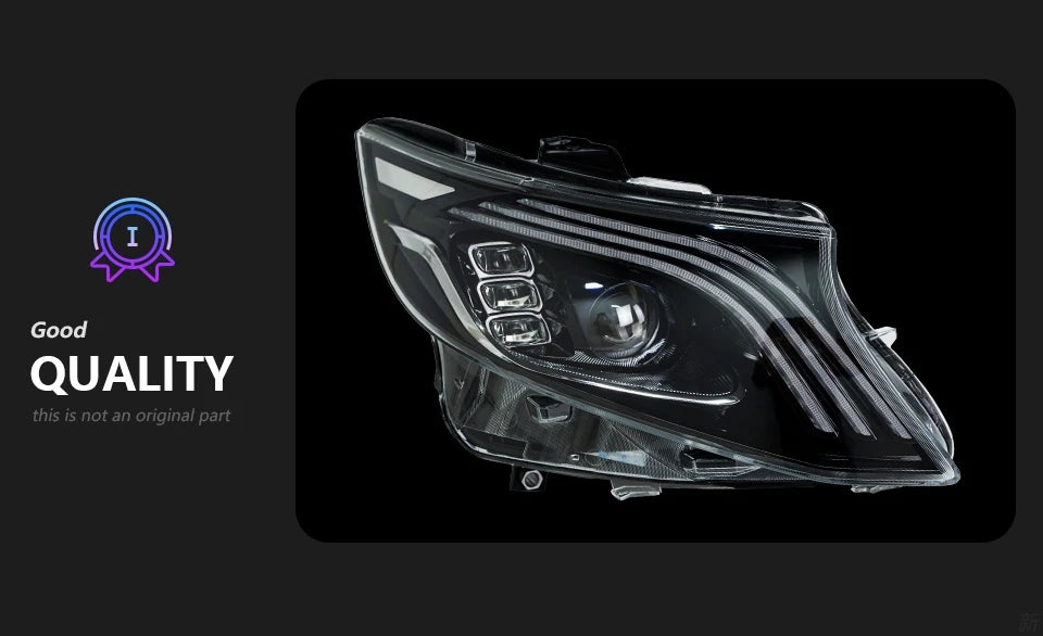 Car Styling Head lamp light for Benz Vito Headlights