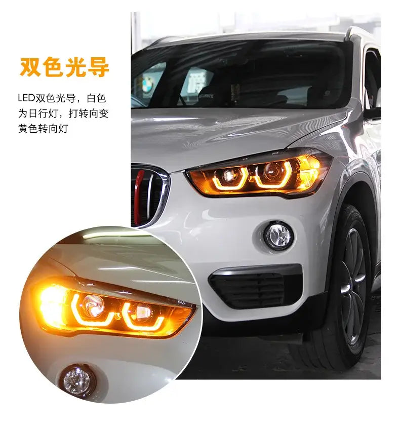 Car Styling Head lamp light for BMW X1 Headlights 2017-2020