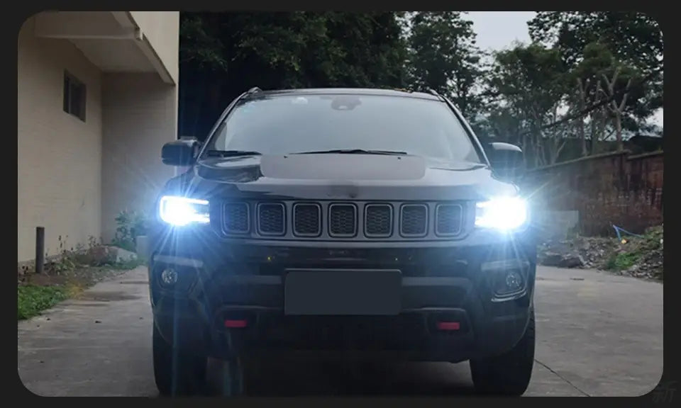 Car Styling Head lamp light for Jeep Compass Headlights