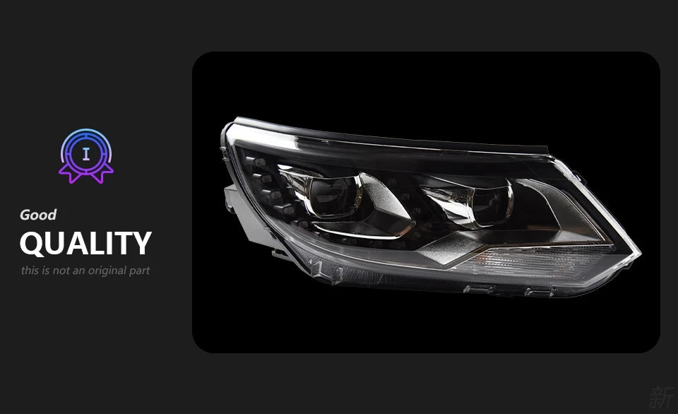 VW Tiguan Headlights 2013-2016 Tiguan LED Headlight DRL Hid
