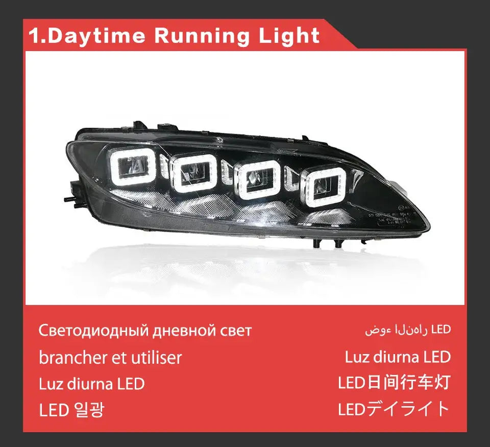 Car Lights for Mazda 6 LED Headlight Projector Lens