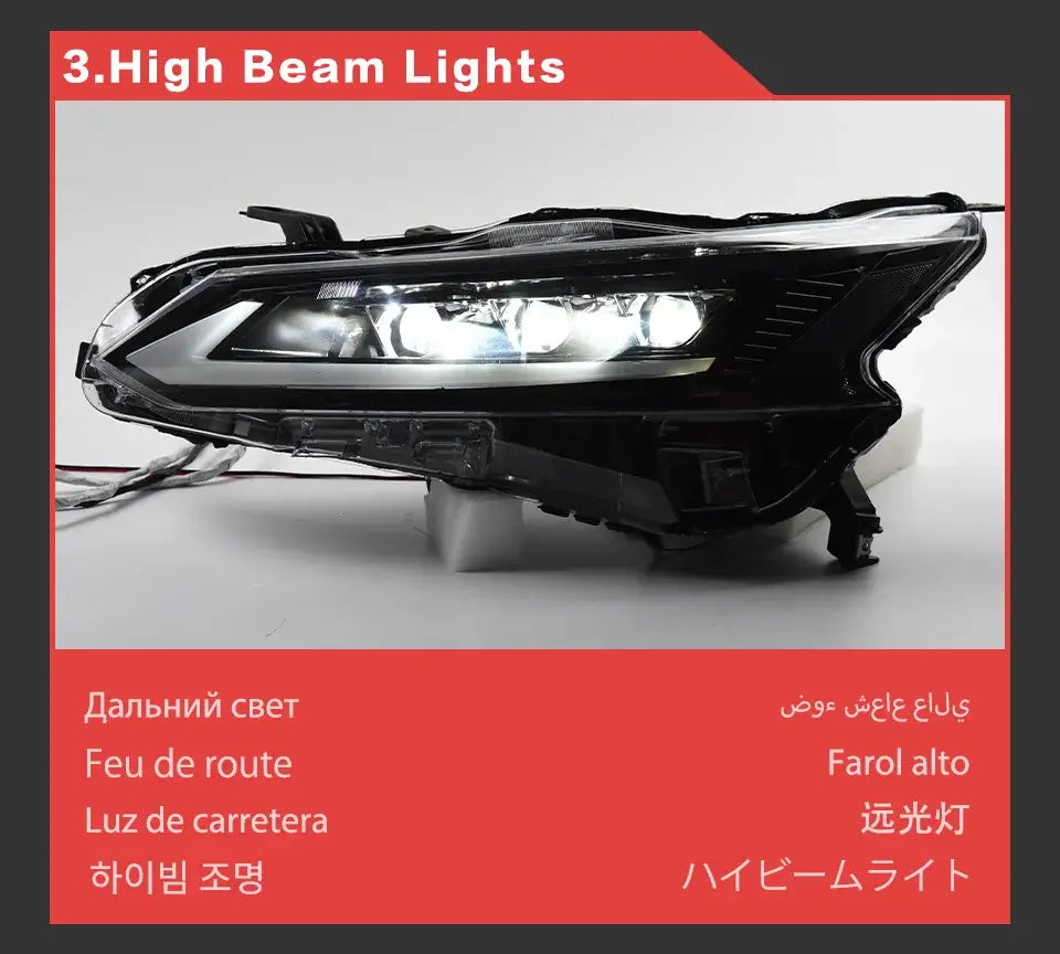 Car Styling Head lamp light for Nissan Teana Headlights