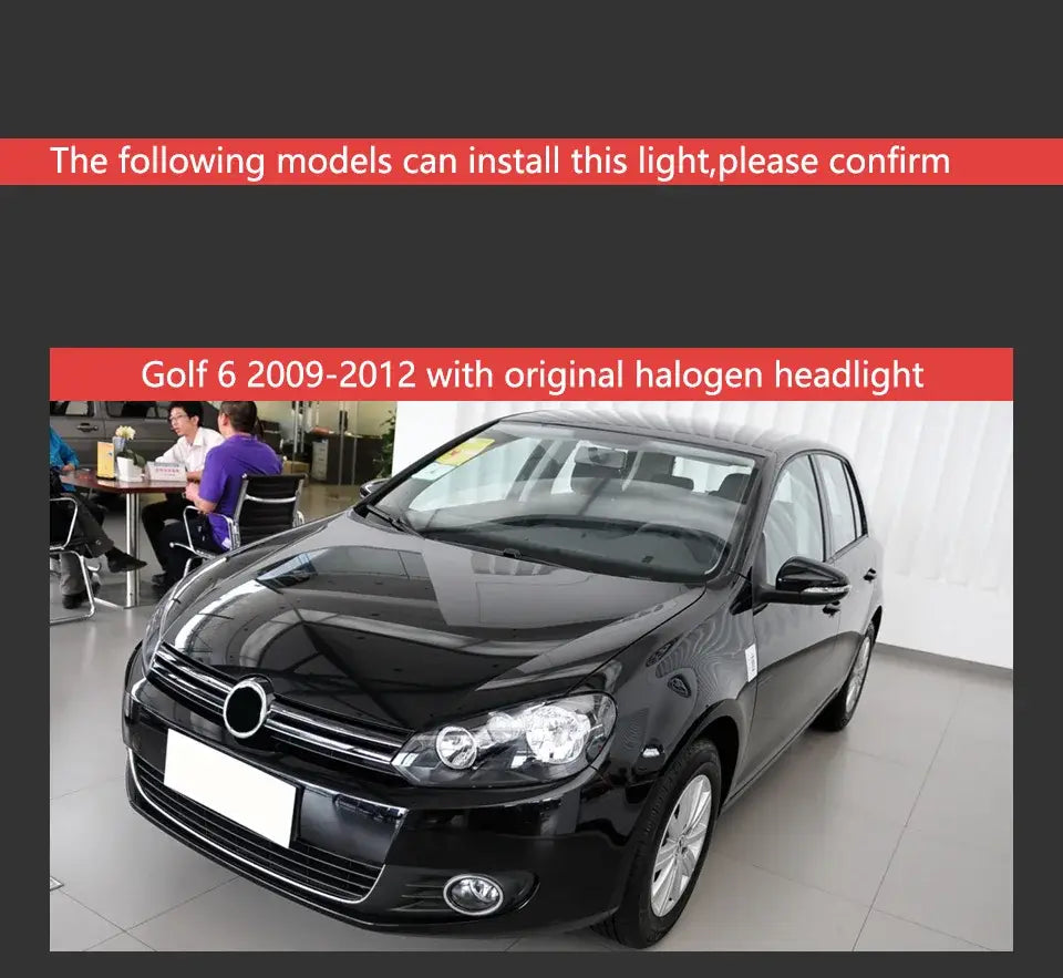 VW Golf 6 LED Headlight 2009-2012 R20 Design Golf LED DRL