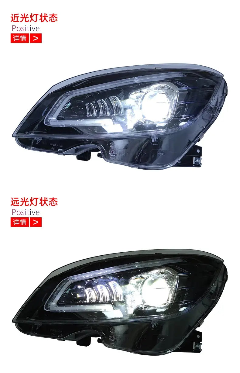 Car Lights for Benz W204 LED Headlight Porjector Lens