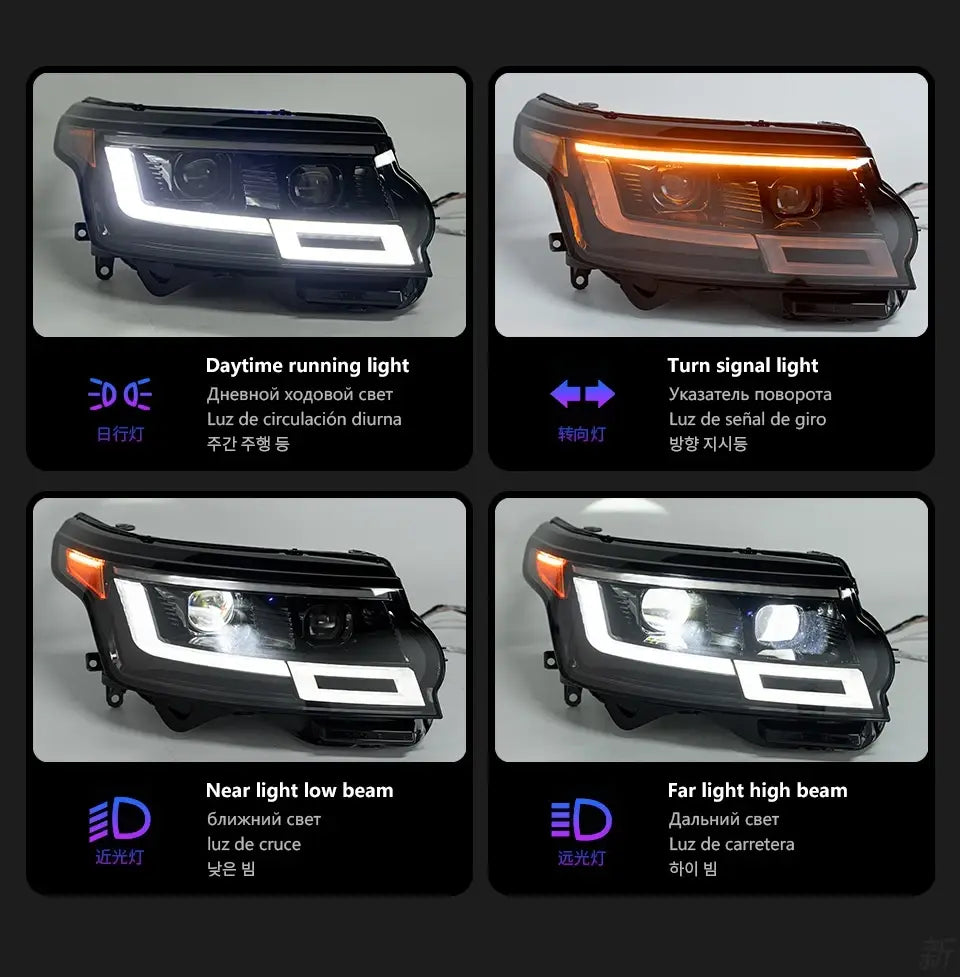 Car Lights for Range Rover LED Headlight Projector Lens