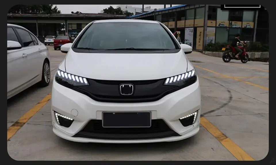 Car Styling Head lamp light for Honda Fit Headlights