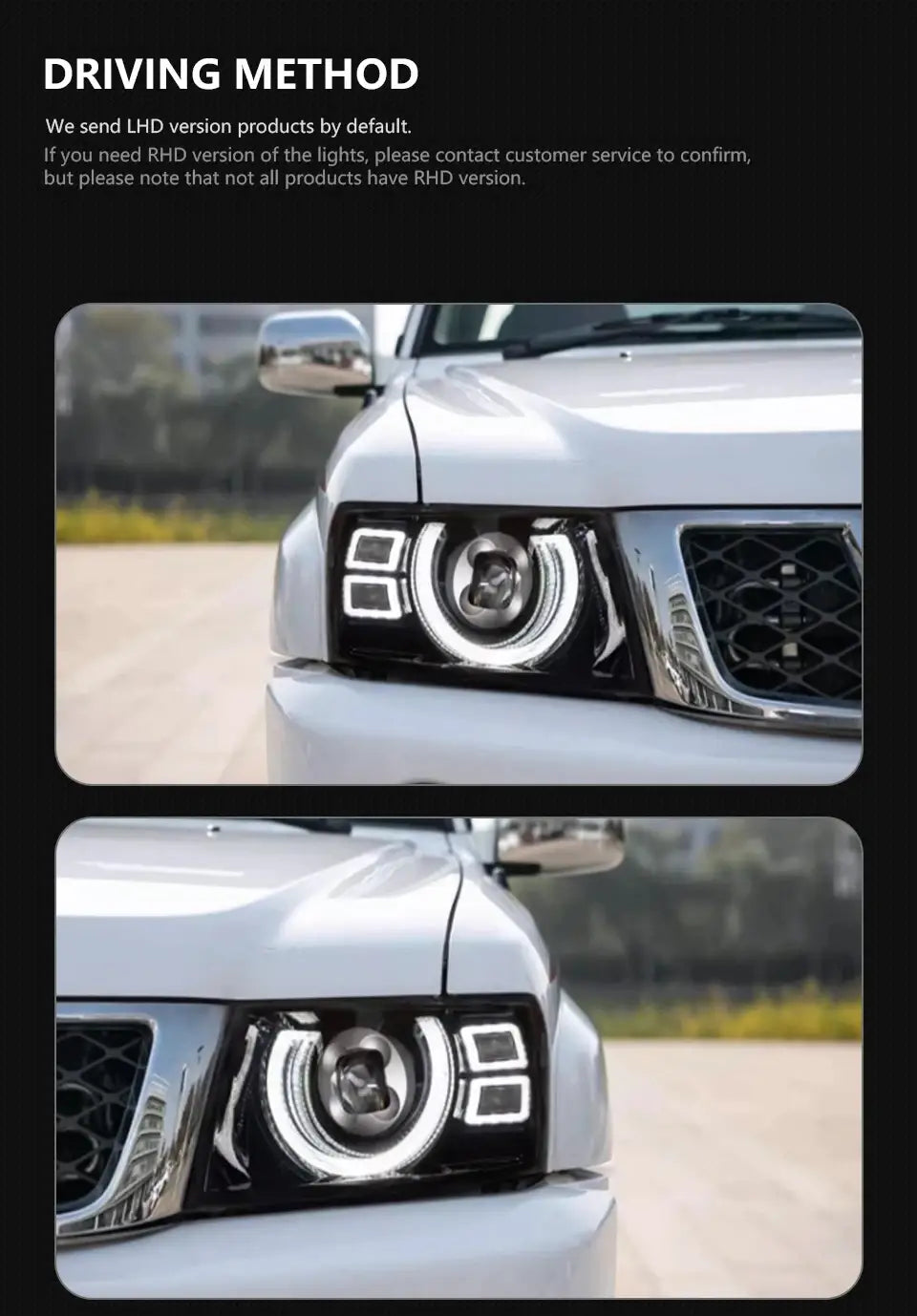 Car Styling Head Lamp for Nissan Patrol Y61 LED Headlight