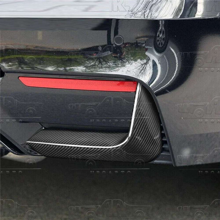 Car Craft Compatible With Bmw 3 Series F80 F82 M3 M4 2012-2018 Rear Bumper After Lip Splitter Skirts Diffuser Trim Ar-bm-0182 Cf Carbon Fiber Look - CAR CRAFT INDIA