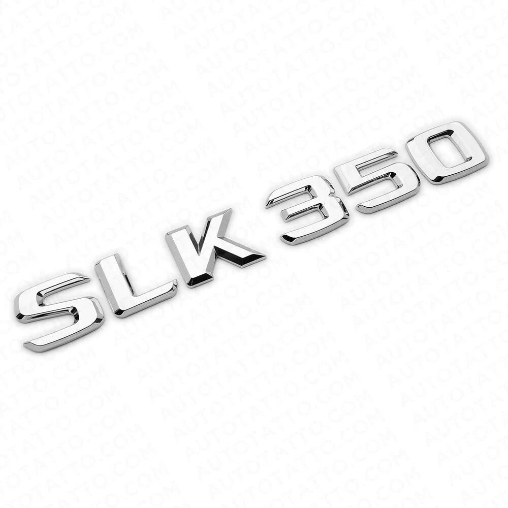 Car Craft Compatible With Mercedes Slk W171 W172 W173 Letter Logo Badge Emblem Sticker Slk350 Slk 350