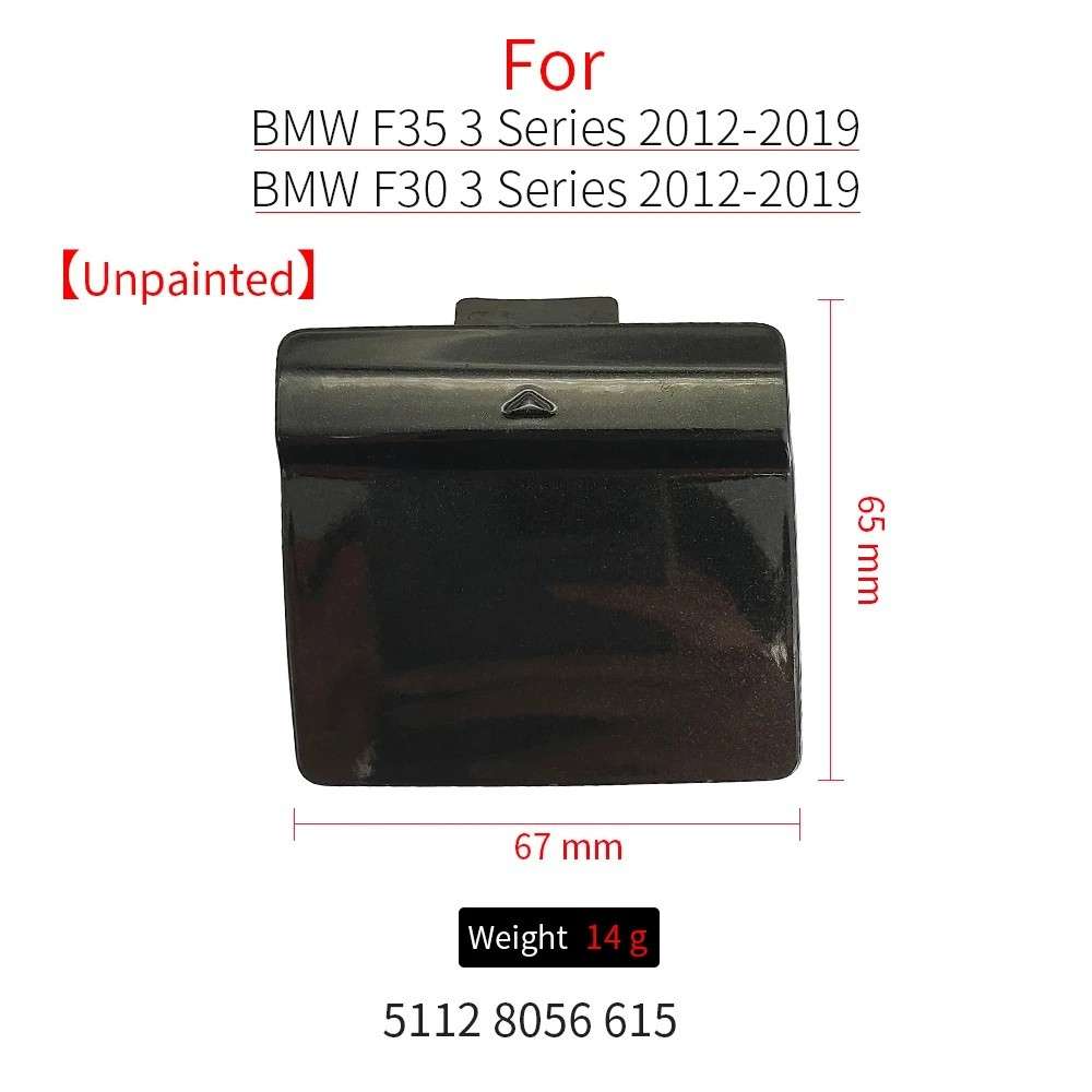 Car Craft Compatible With Bmw 3 Series F30 F80 2012-2019 M Sport M Tech M3 M4 Rear Bumper Tow Hook Towing Tochan Trailer Cover 51128056615 Gc CC-7986 - CAR CRAFT INDIA