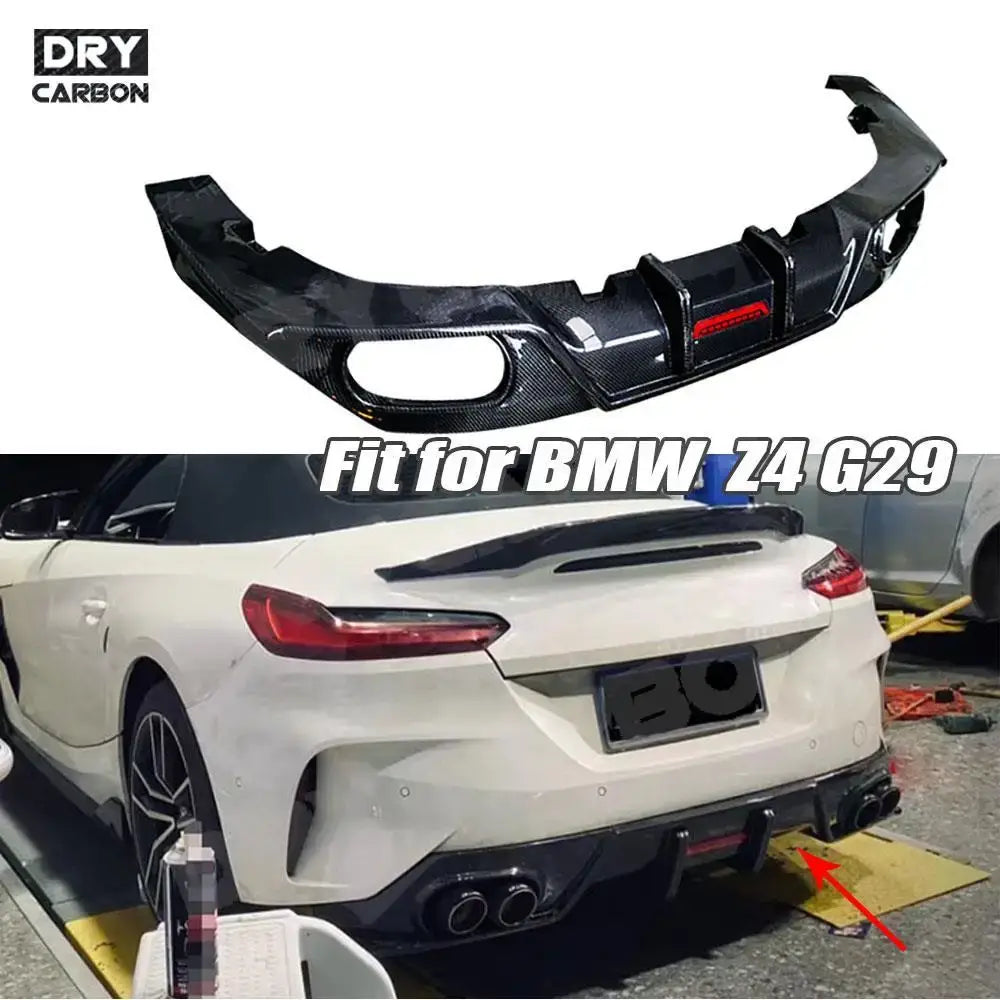 Carbon Fiber Rear Diffuser Bumper Lip Bodykits for BMW Z4