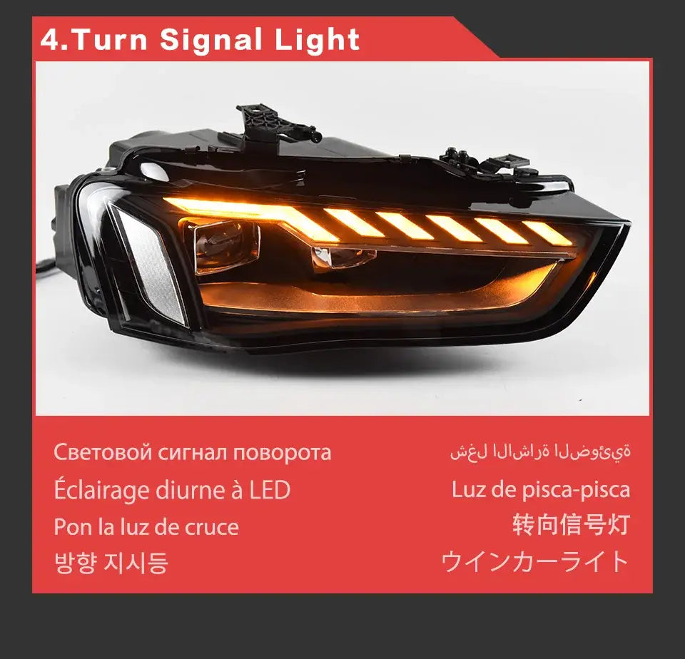 Car Styling Head lamp light for Audi A4 Headlights 2013-2016