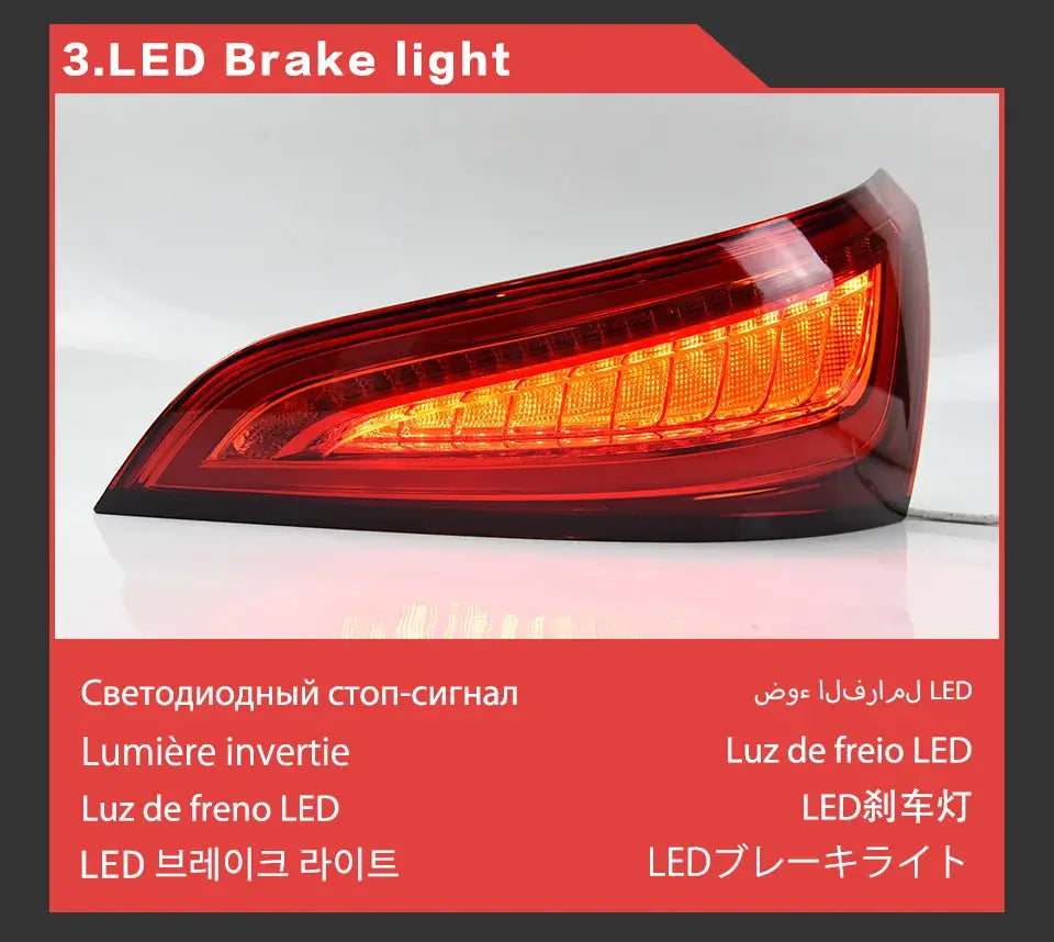 Car Styling Tail lamp light for Audi Q5 Tail Lights