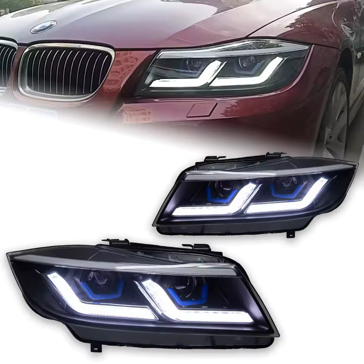 Car Styling Head Lamp for BMW E90 Headlights 2005-2012 320i 318i 323i 3 Series LED Headlight DRL Hid Bi Xenon Beam Accessories - CAR CRAFT INDIA