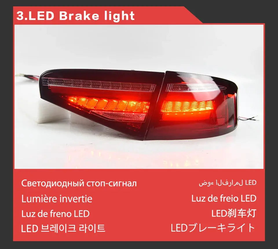 Audi A4 Tail lamp light 2013-2016 A4 Tail Light LED DRL