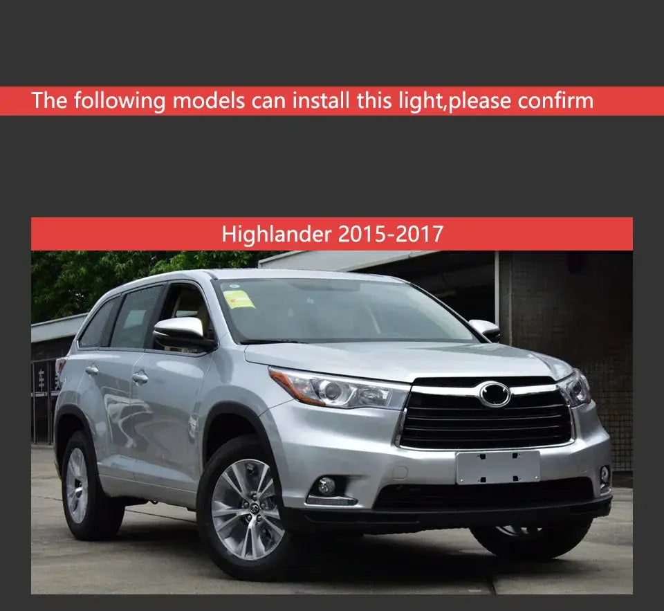 Toyota Highlander Headlights 2015-2017 Highlander Headlight