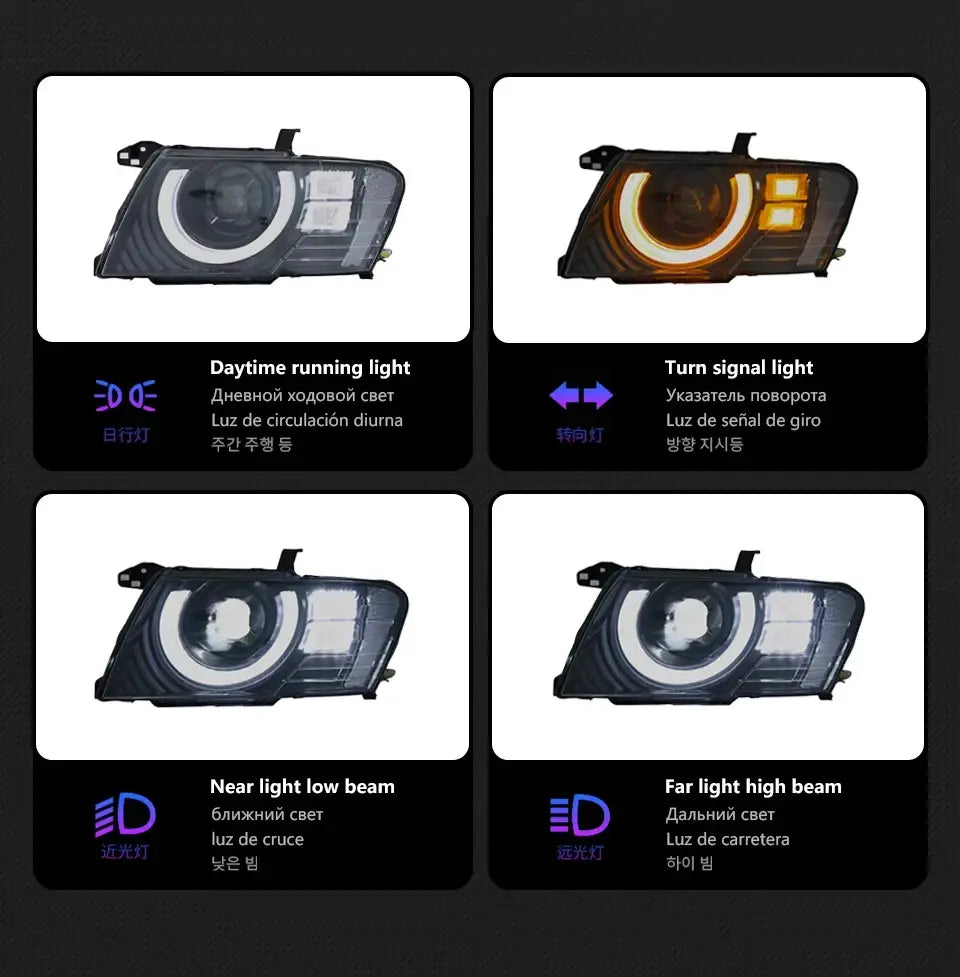 Car Lights for Pajero V73 LED Headlight 2004-2016