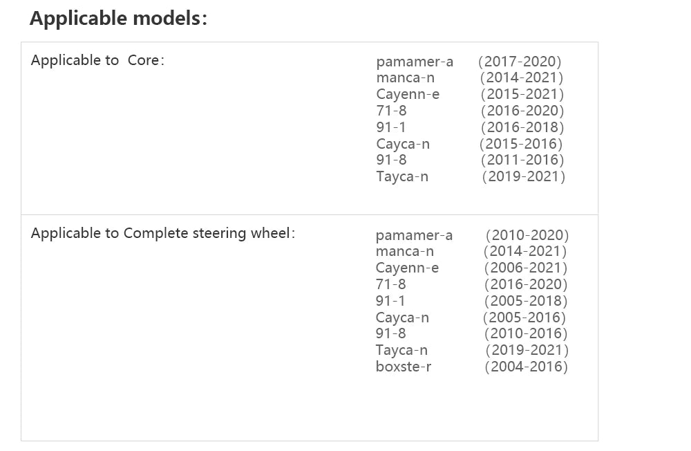 For Cayenn-E 718 Boxste-R Old Model Upgrade New Complete