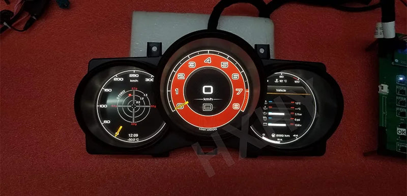 LCD Car Digital Cluster Instrument Cockpit for Porsche