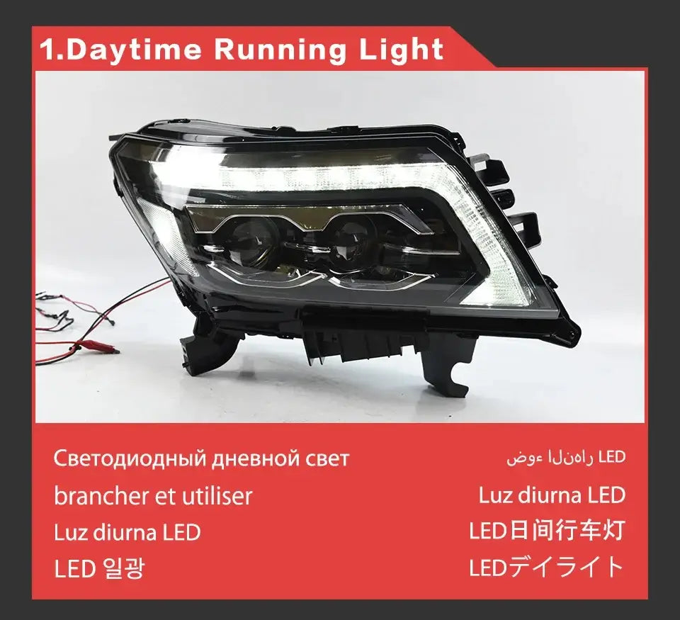 Car Styling Head Lamp for Navara NP300 LED Headlight