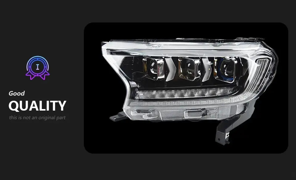 Ford Everest Headlights 2016-2020 Ranger LED Headlight