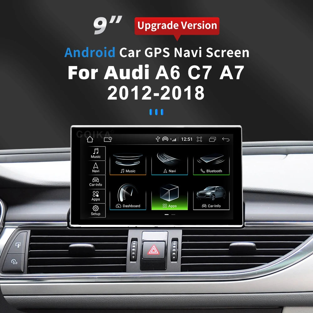 AUDI A6 C7 A7 2011-2018 WIFI 4G 4 + 64GB RAM CARPLAY 9 INCH