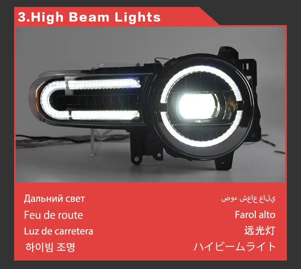 Car Styling Head lamp light for Toyota FJ Cruiser Headlights