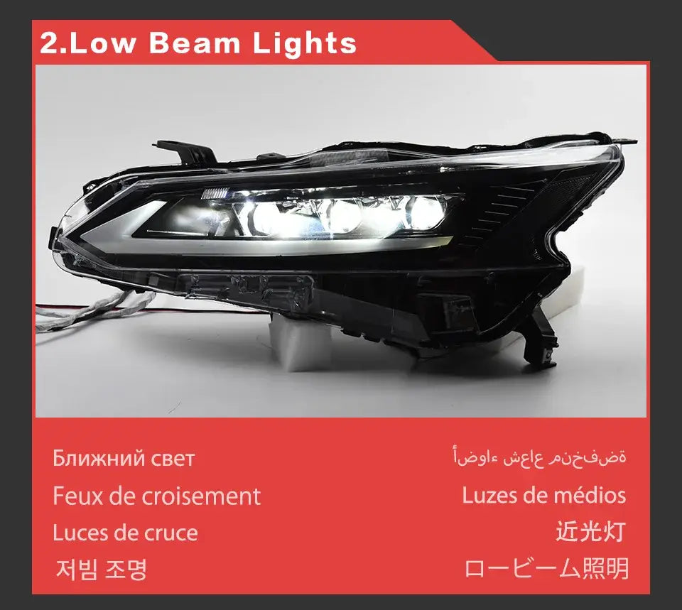 Car Styling Head lamp light for Nissan Teana Headlights