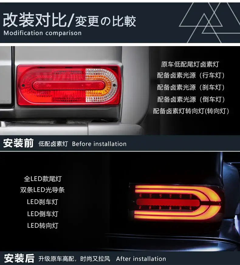 Car Styling Tail lamp light for Benz W463 G500 LED Tail