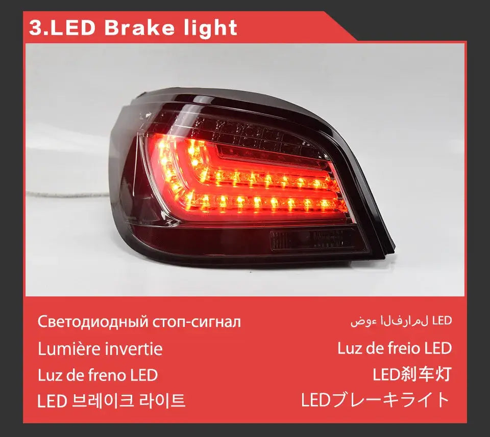 Car Lights for BMW E60 LED Tail Light 2003-2009 523I 525I