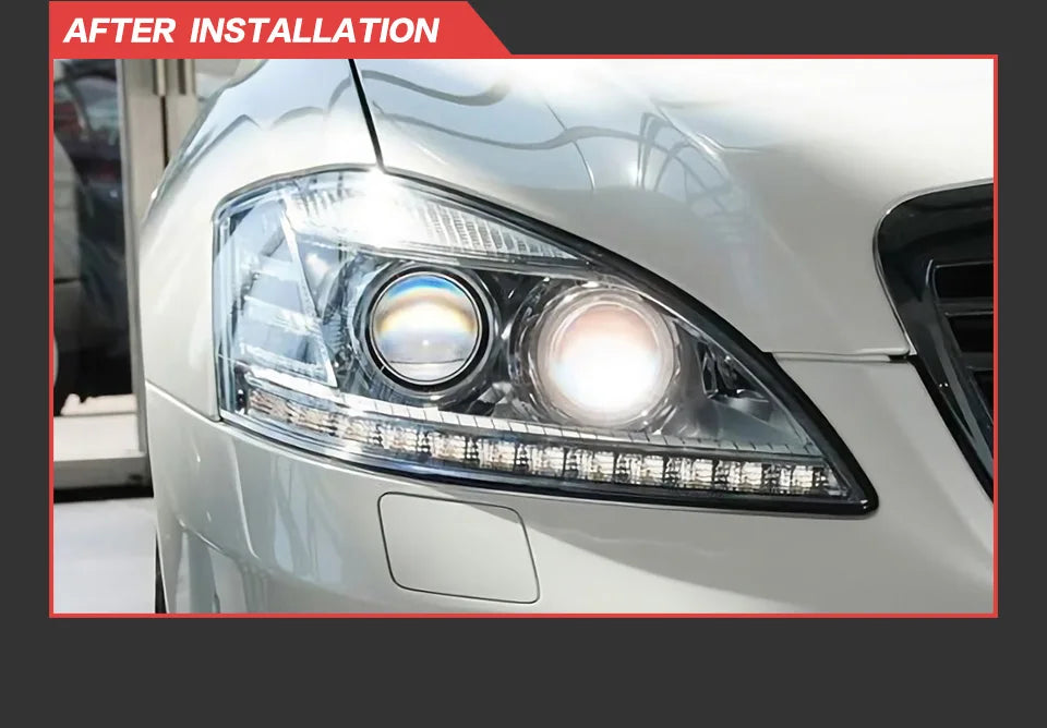 Car Styling Head lamp light for Benz W221 Headlights