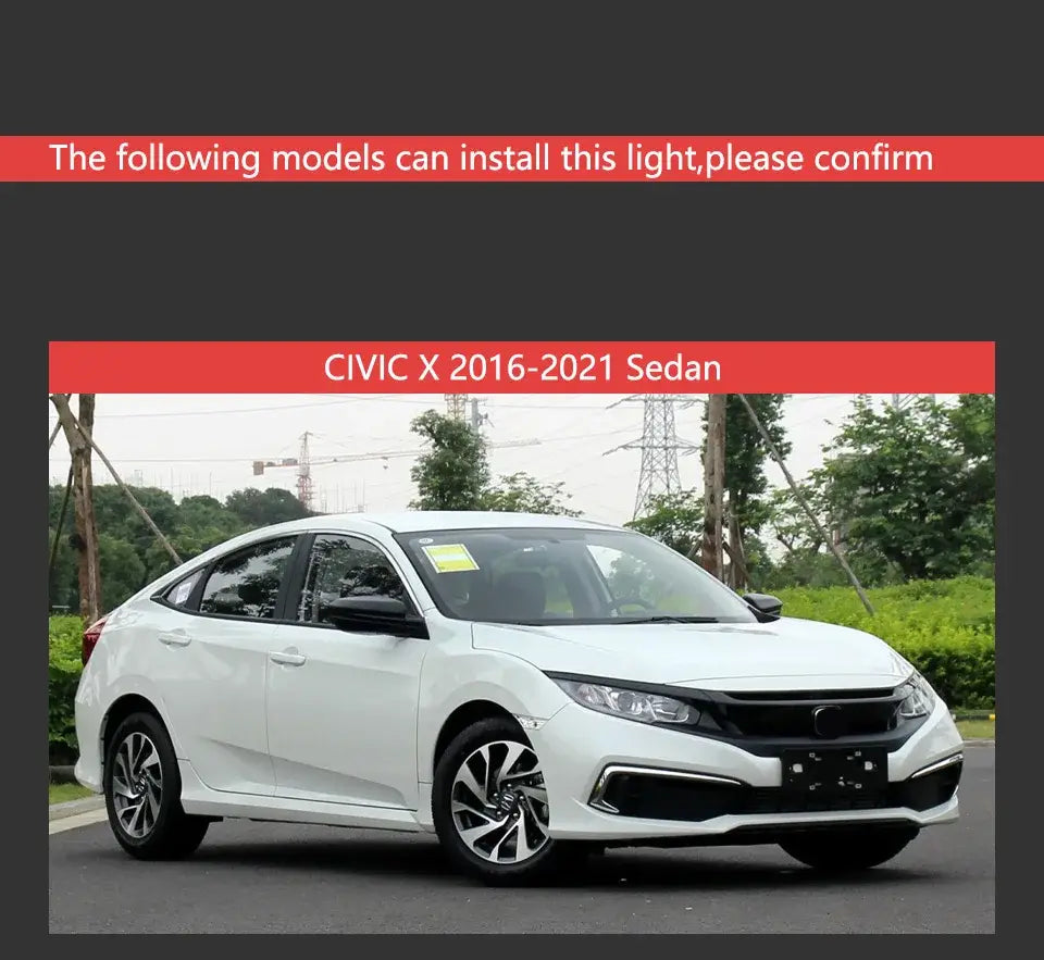 Honda Civic Headlights 2016-2020 Civic X LED Headlight