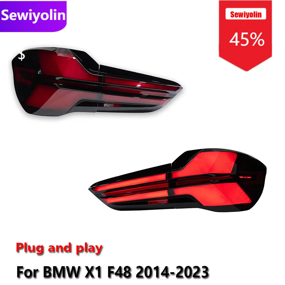 Car DRL LED Tail Light Assemblies For BMW X1 F48 2014-2023 Auto Fog DRL Brake Turn Signal Lamp Plug and Play - AliExpress 34