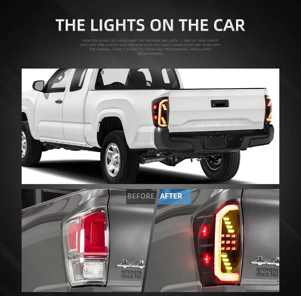 For Toyota Tacoma 2016-2022 Car Animation LED Trailer Lights