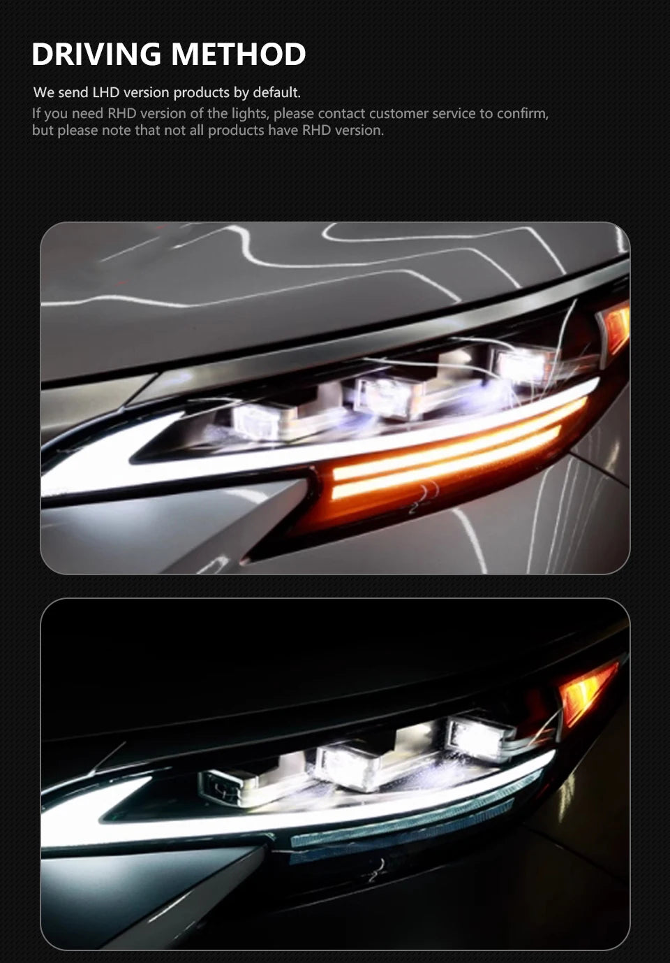 Car Styling Head Lamp for Toyota Sienna Headlights