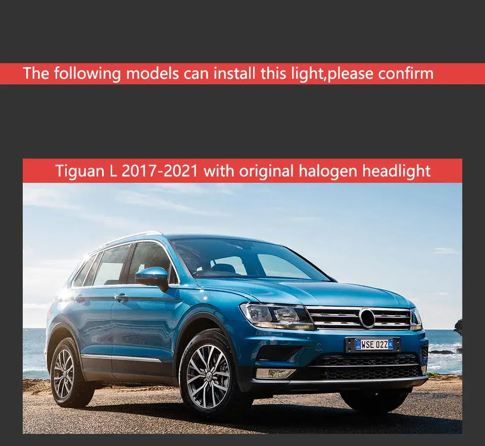 Car Lights for VW Tiguan LED Headlight Projector Lens