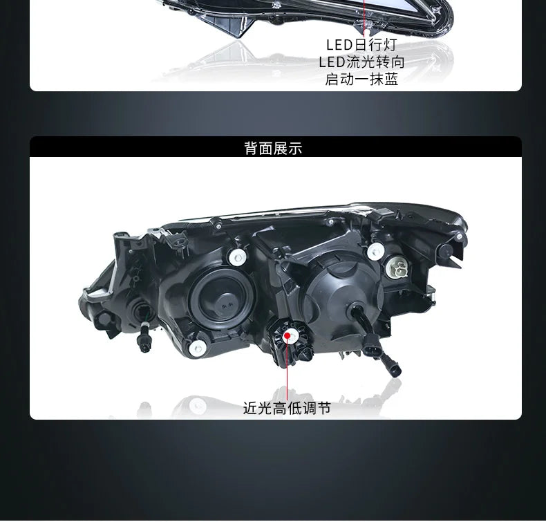 For Toyota Camry FULL LED Headlights 2012 2013 2014 Camry