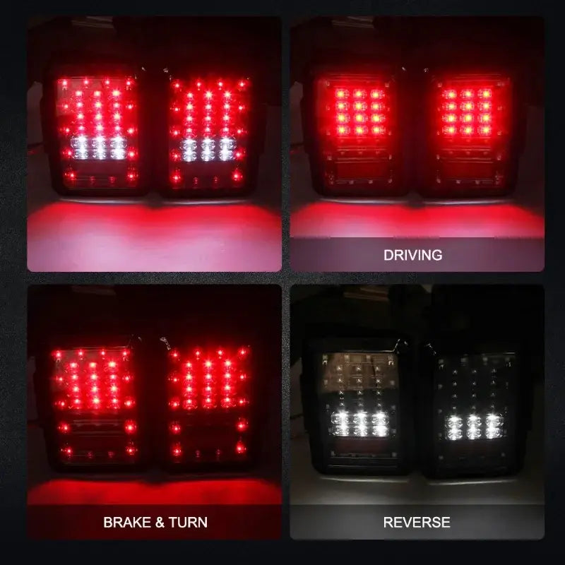 1Pair Led Tail Lights Rear Brake Reverse Turn Signal Lights