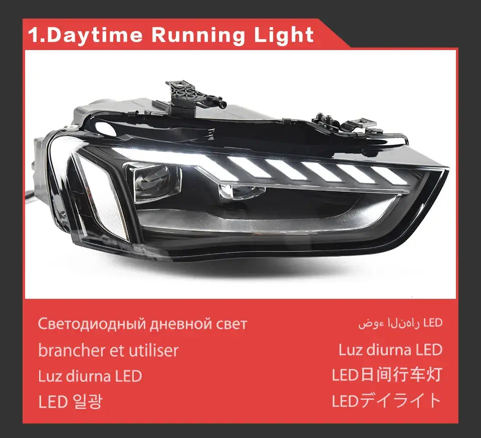 Car Styling Head lamp light for Audi A4 Headlights 2013-2016