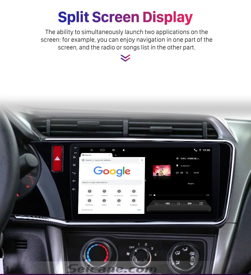 Carplay 2 Din Android 10.1 for HONDA CITY 2014 2015 2016
