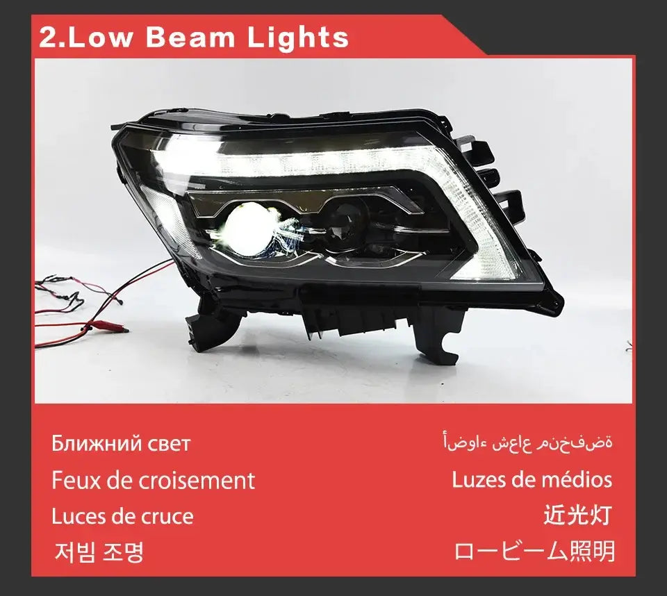 Car Styling Head Lamp for Navara NP300 LED Headlight