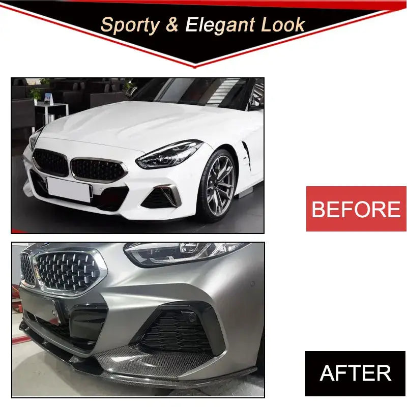 Car Front Bumper Lip Spoiler Splitters for BMW Z4 G29